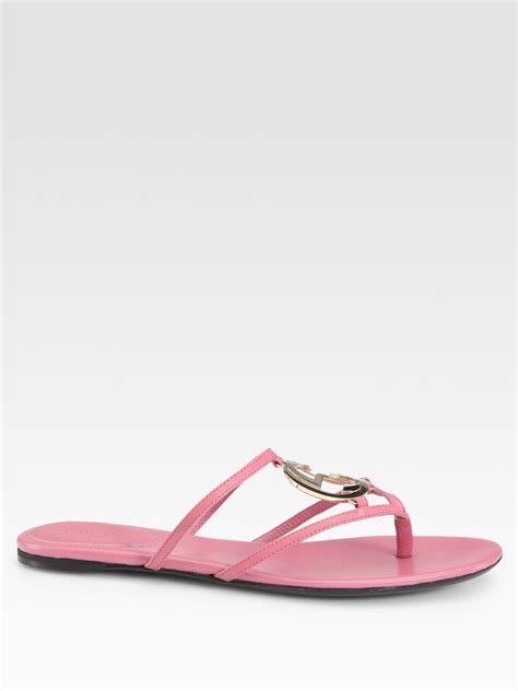 gucci thong sandals pink|gucci thong sandals women sale.